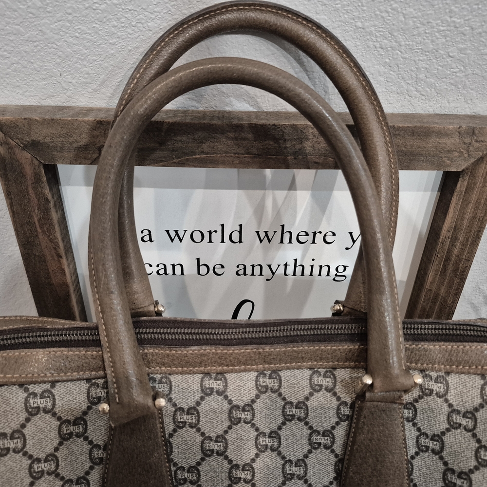 Gucci Large GG Canvas Satchel Bag - Picture 5 of 12